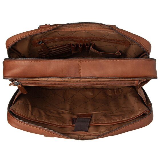The Chesterfield Brand Wax Pull Up Briefcase Leather 41 cm Laptop compartment
