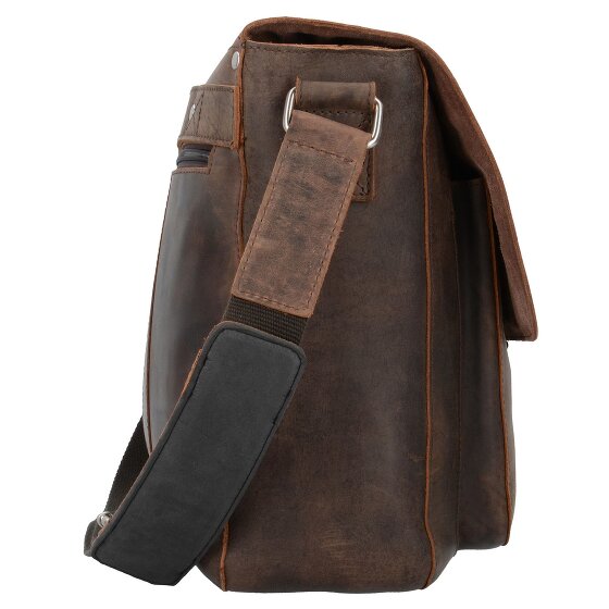 Leonhard Heyden Salisbury Messenger leather 40 cm laptop compartment