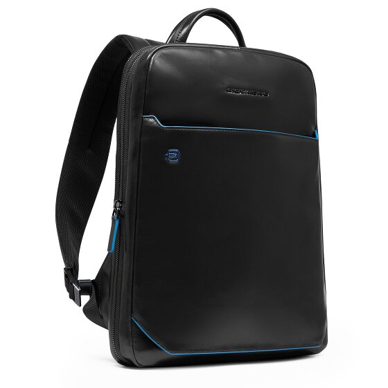 Piquadro Blue Square Daypack RFID protection Leather 37 cm Laptop compartment