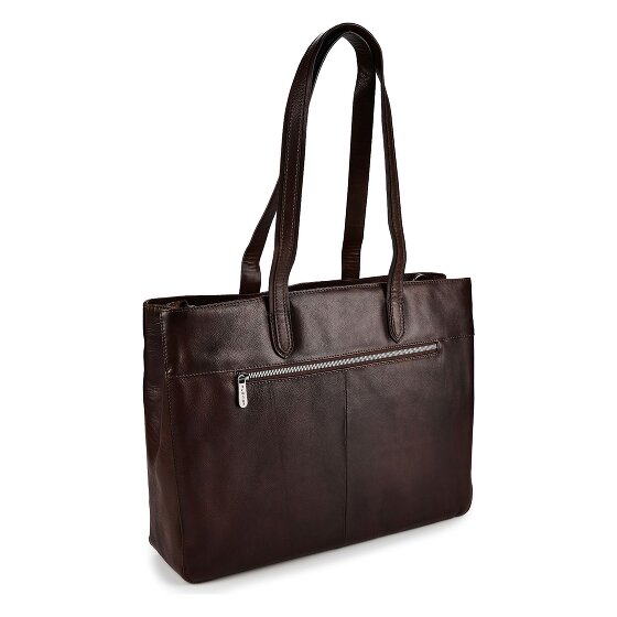 Plevier Power Shopper Bag Genuine Leather 31 cm Laptop compartment