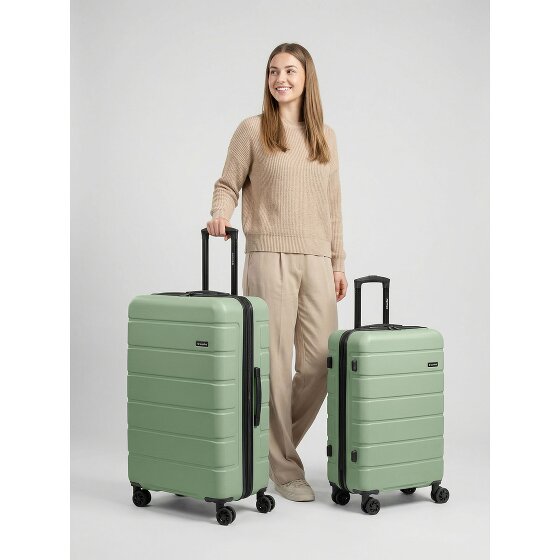 Saxoline Miami 4 wheels Suitcase set 2-piece with expansion pleat