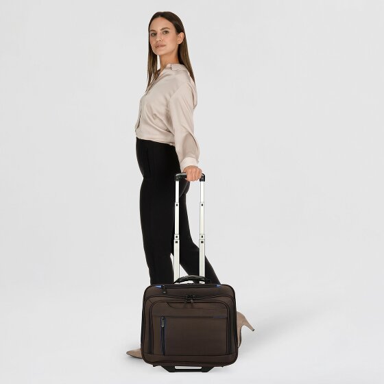 Dermata 2 wheels Wheeled briefcase 38 cm Laptop compartment