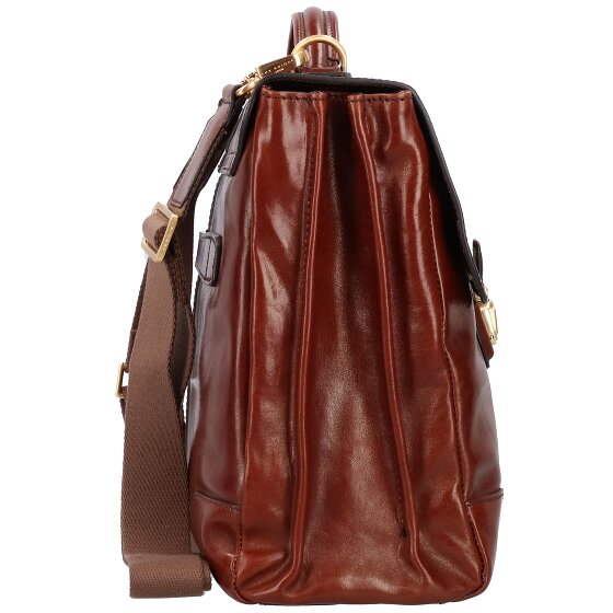 The Bridge Vespucci briefcase leather 40 cm laptop compartment