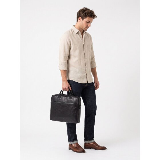 Jost Glasgow Briefcase Genuine Leather 37 cm Laptop compartment
