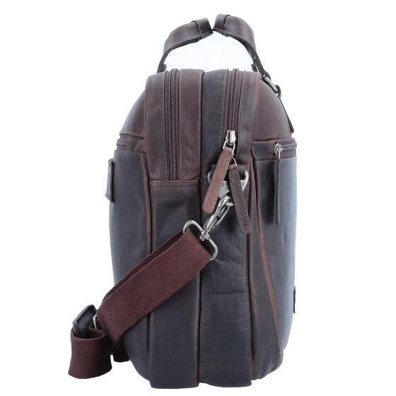 The Chesterfield Brand Wax Pull Up Briefcase Leather 40 cm Laptop compartment