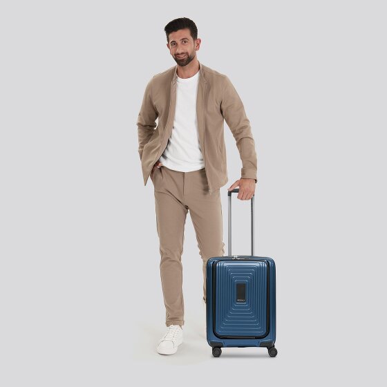 Redolz Essentials 14 4 wheels Cabin trolley S 55 cm Laptop compartment with expansion pleat