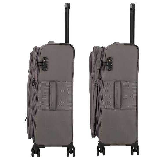d&n Travel Line 9704 4 wheels Trolley M 68 cm with expansion pleat
