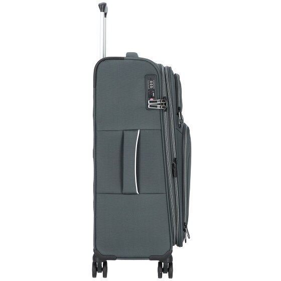 d&n Travel Line 9204 4 wheels Trolley M 66 cm with expansion pleat