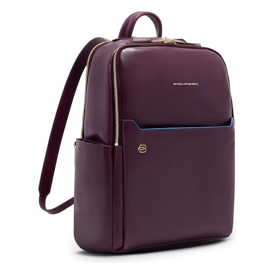 Piquadro Blue Square Daypack RFID protection Genuine Leather 37 cm Laptop compartment