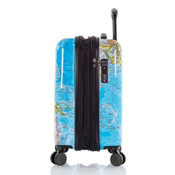 Heys Black Camo 4 wheels Cabin trolley S 53 cm with expansion pleat
