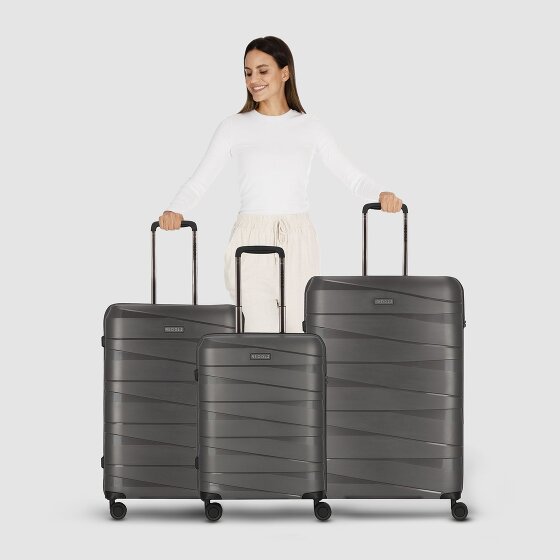 Redolz Essentials 10 3-SET 4 wheels Suitcase set 3-piece