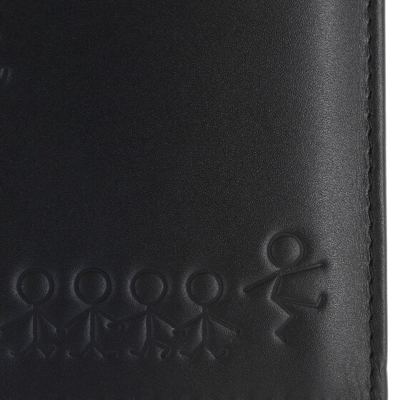 oxmox Leather Wallet RFID protection Genuine Leather 13 cm
