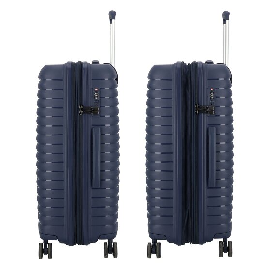 d&n Travel Line 4500 4 wheels Suitcase set 3-piece with expansion pleat d&n Travel Line 4500 4 wheels Suitcase set 3-piece with expansion pleat
