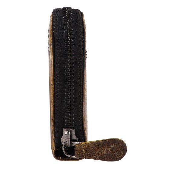 Greenburry Destressed Wallet RFID protection Leather 19 cm