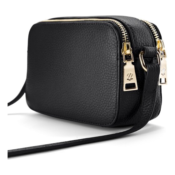 Lazarotti Bologna Leather Shoulder Bag Camera Bag Leather Double-Zip 18 cm