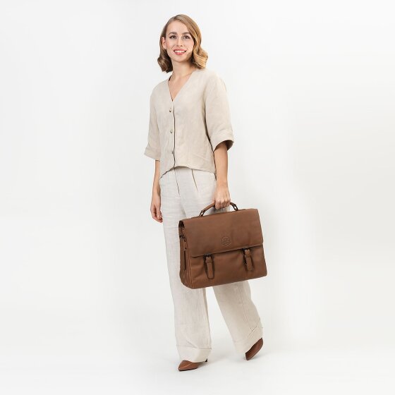 Farmhood Nashville briefcase XXL 3 compartments leather 39 cm