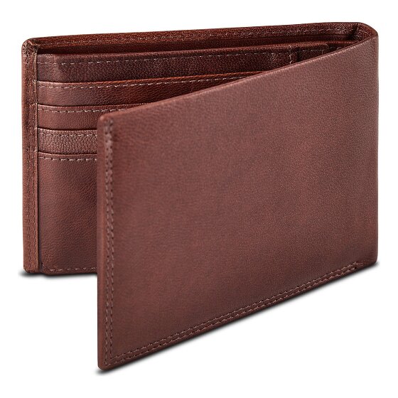 Bugatti Valencia Wallet RFID protection Genuine Leather 12 cm