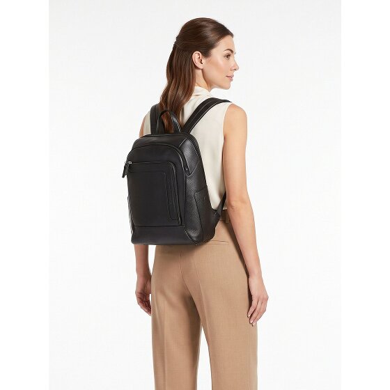 Piquadro Daypack Genuine Leather 39 cm Laptop compartment