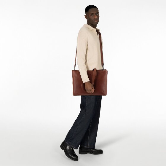 Plevier Power Shopper Bag Genuine Leather 31 cm Laptop compartment
