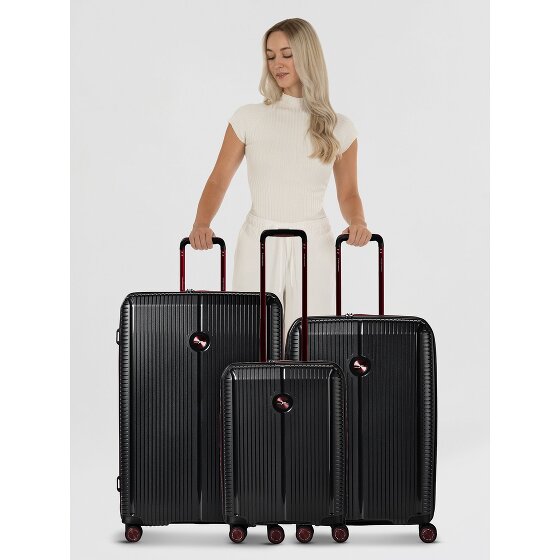 Polestream Paris 4 wheels Suitcase set 3-piece with expansion pleat