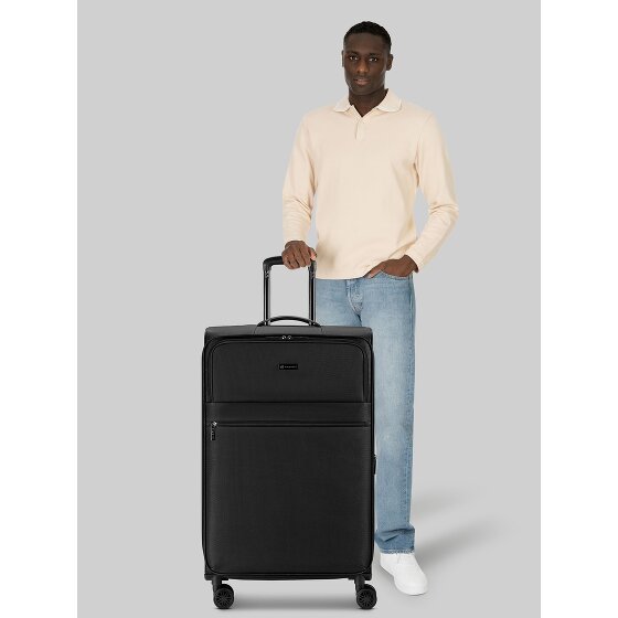 Bugatti Valencia Soft 4 wheels Trolley L 75 cm with expansion pleat