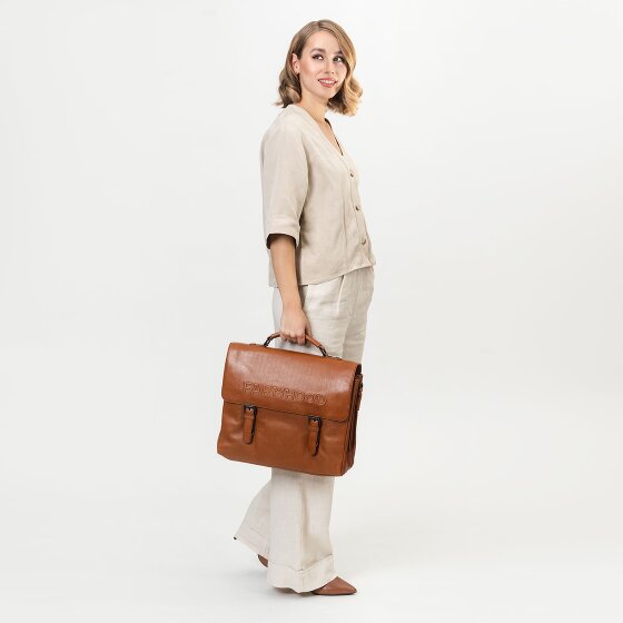 Farmhood Memphis briefcase XXL 3 compartments leather 39 cm
