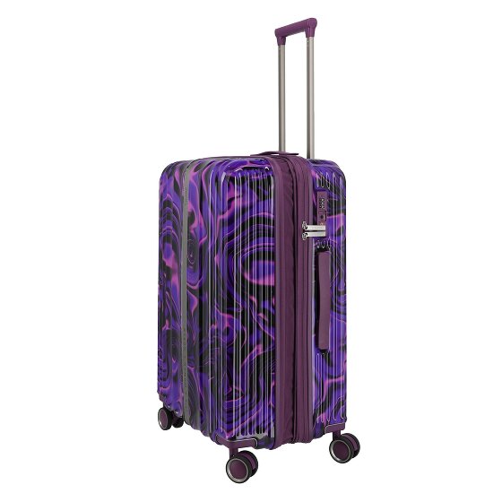 Travelite Lascana 4 wheels Trolley M 65 cm with expansion pleat
