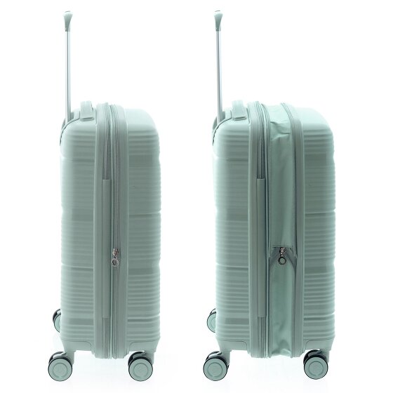 Gladiator 0800 4 wheels Cabin trolley 55 cm with expansion pleat