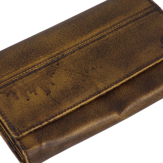 Greenburry Destressed Wallet RFID protection Leather 13 cm