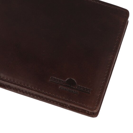 Greenburry Newport Wallet RFID protection Genuine Leather 12 cm