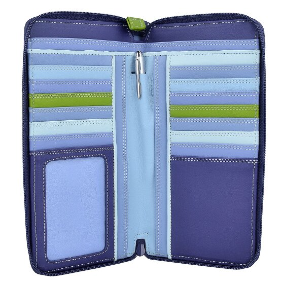 Mywalit Large Double Zip Around Purse wallet leather 18 cm