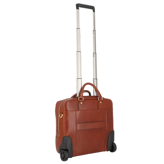 The Bridge Stovia 2 wheels Pilot trolley Leather 39 cm Laptop compartment