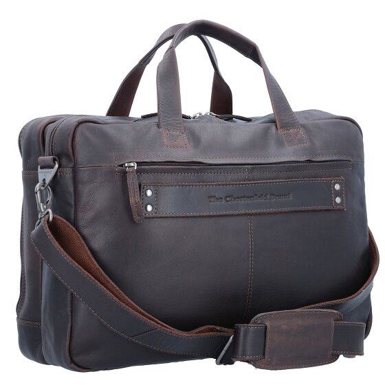 The Chesterfield Brand Wax Pull Up Briefcase Leather 44 cm Laptop compartment