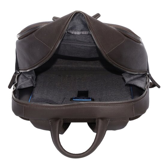 Piquadro Black Square backpacks leather 44 cm laptop compartment