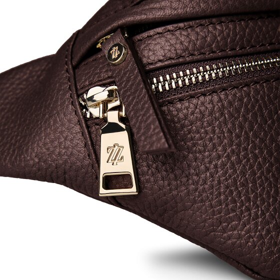 Lazarotti Bologna Leather Double-Zip Bum Bag, Crossbody, Leather, 25 cm
