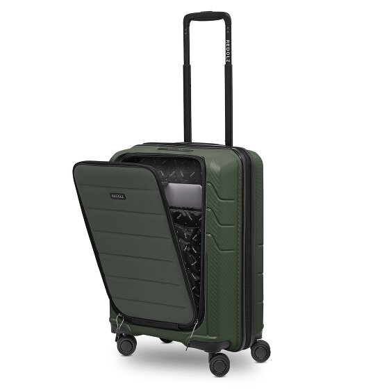 Redolz Essentials 17 4-wheel cabin trolley 55 cm soft-pocket laptop compartment