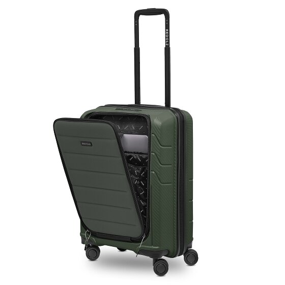 Redolz Essentials 17 4-wheel cabin trolley 55 cm soft-pocket laptop compartment