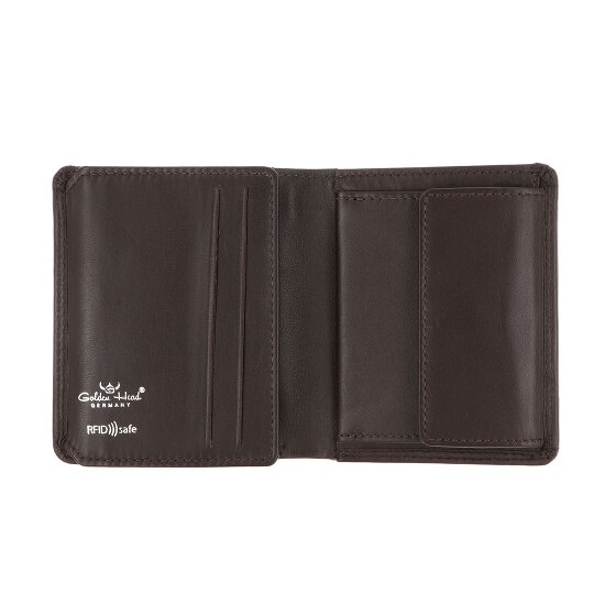 Golden Head Polo Wallet RFID protection Genuine Leather 8.5 cm
