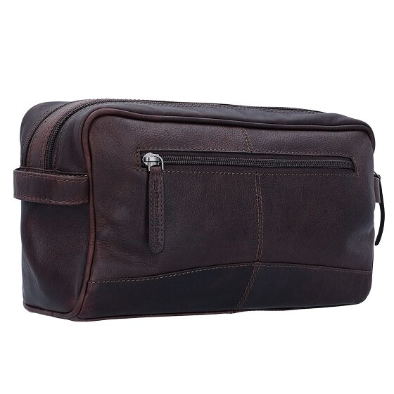 The Chesterfield Brand Wax Pull Up Toilet bag Leather 29 cm
