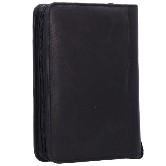 Greenland Nature Black Nappa ring folder leather 19 cm Greenland Nature Black Nappa ring folder leather 19 cm