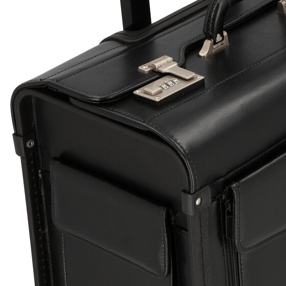 Dermata 2 Roll Pilot Trolley Leather 45,5 cm Laptop compartment