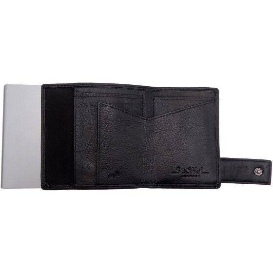 SecWal SecWal 1 credit card case wallet RFID leather 9 cm