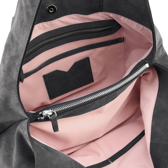 LES VISIONNAIRES Paz Essential Shoulder Bag Genuine Leather 46 cm