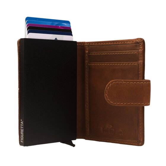 The Chesterfield Brand Loughton Credit card case RFID protection Leather 7 cm