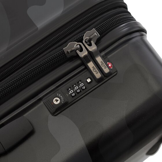 Heys Black Camo 4 wheels Cabin trolley S 53 cm with expansion pleat