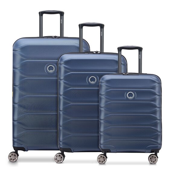 Delsey Paris Meteor 4 wheels Suitcase set 3-piece with expansion pleat