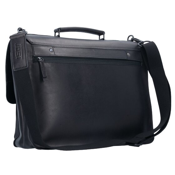 Jost Futura briefcase leather 38 cm laptop compartment