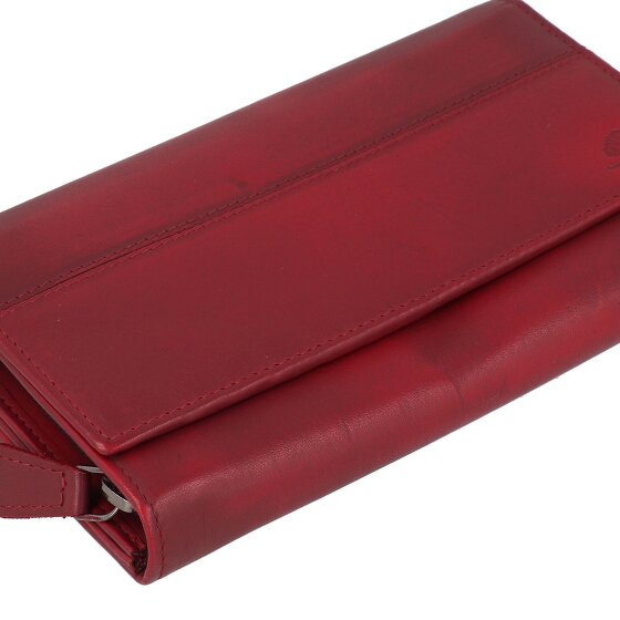 Greenburry Destressed Wallet RFID protection Leather 18.5 cm