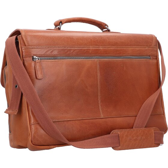 Plevier Quartz briefcase leather 41 cm laptop compartment