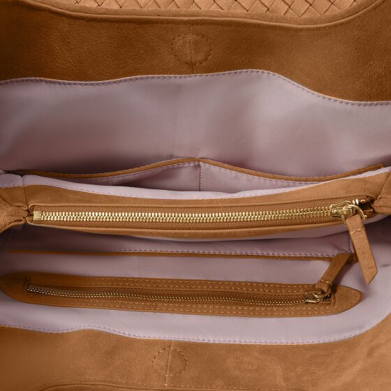 LES VISIONNAIRES PAZ Weave Shoulder Bag Leather 44 cm